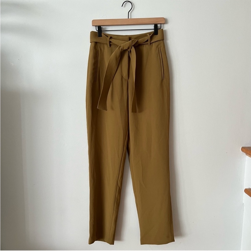 Wilfred Tie Front Japanese Crepe High Rise Dress Pants Women’s Size 6